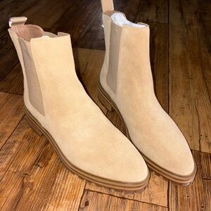 Quince Light Tan Suede Boots